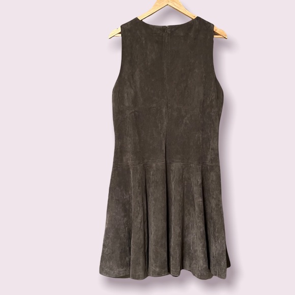 faux suede fit and flair dress IVANKA TRUMP - Picture 3 of 4